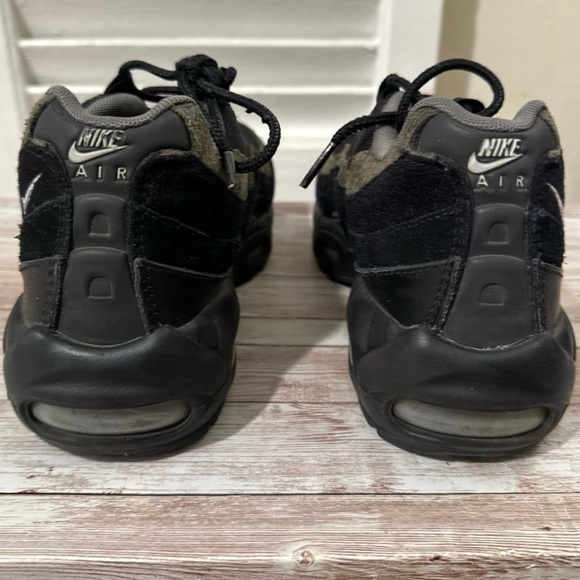 Nike air max 95 green black suede youth 6.5 womens 8 - Picture 4 of 6